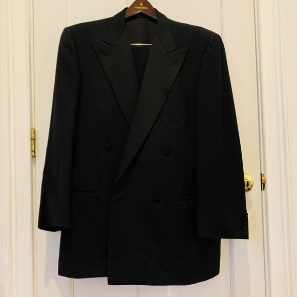 Ermenegildo Zegna Other - Ermenegildo Zegna Trofeo Double Breasted Suit Black Tuxedo, Jacket and Pants